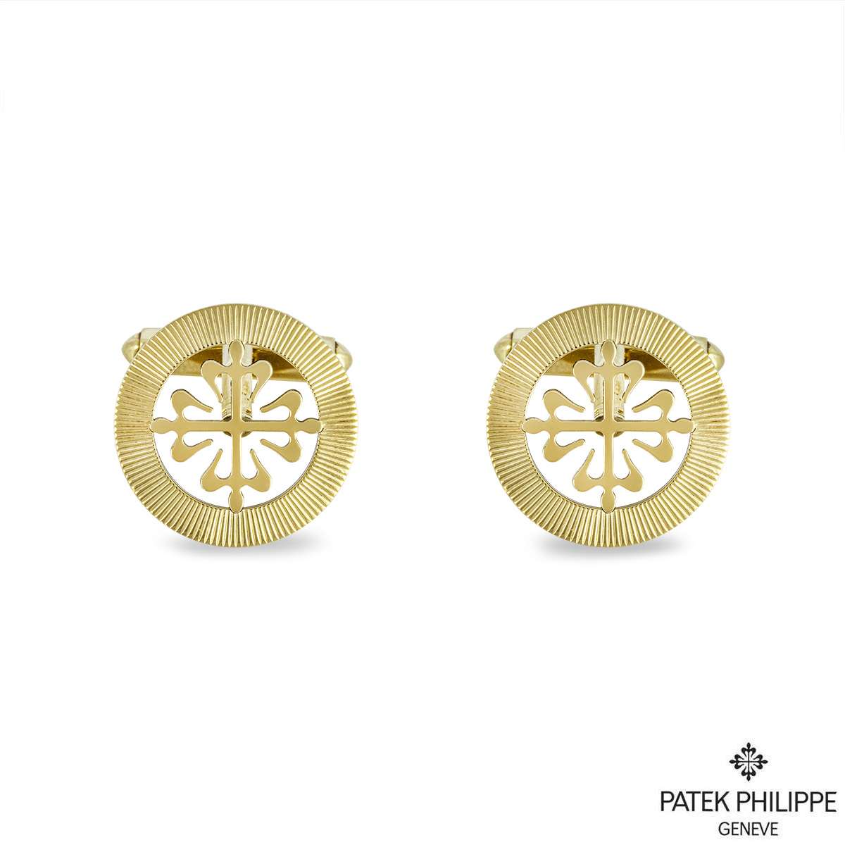 Patek Philippe Yellow Gold Calatrava Cross Cufflinks